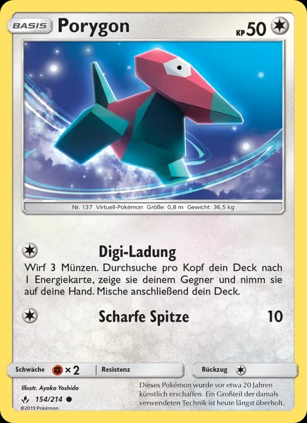 Porygon card in German