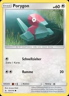 Porygon card in German