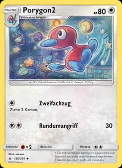 Porygon2 card in German