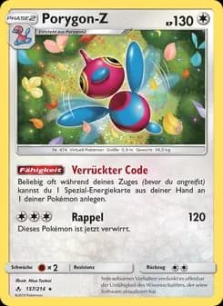 Porygon-Z card in German