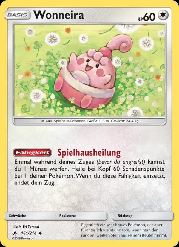 Wonneira card in German
