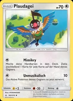 Plaudagei card in German