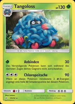 Tangoloss card in German