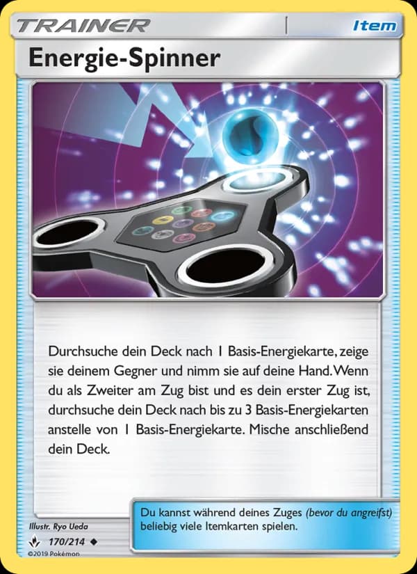 Energie-Spinner card in German