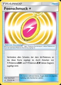 Feenschmuck Lightning card in German
