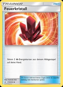 Feuerkristall card in German