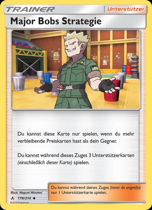 Major Bobs Strategie card in German