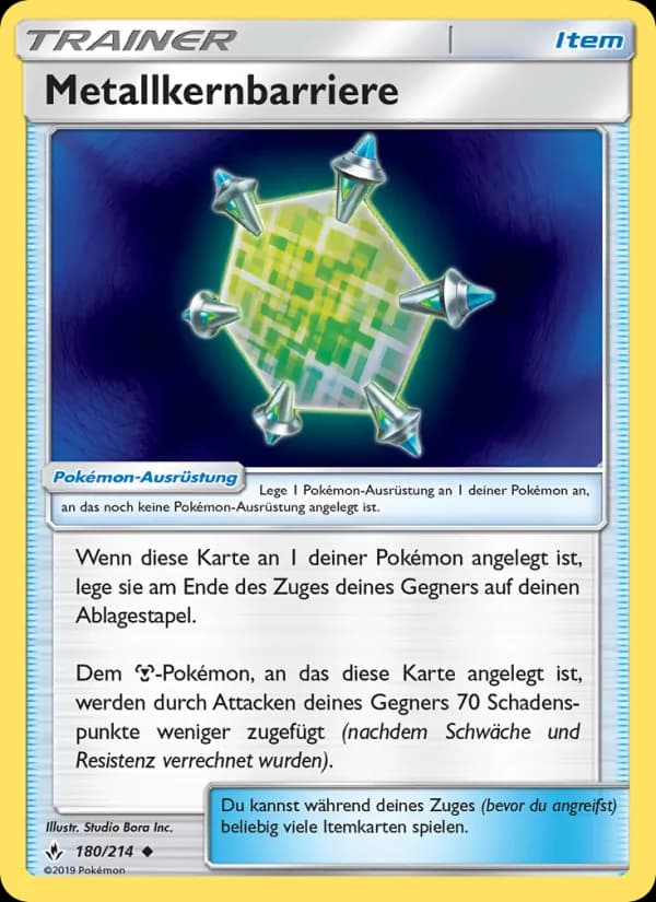 Metallkernbarriere card in German