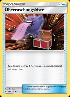Überraschungskiste card in German