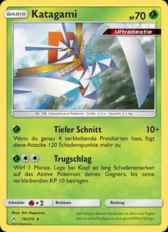 Katagami card in German