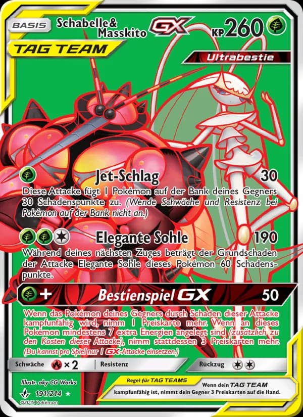 Schabelle & Masskito GX card in German