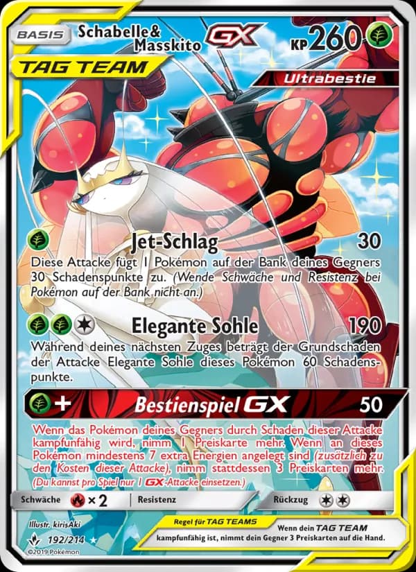 Schabelle & Masskito GX card in German