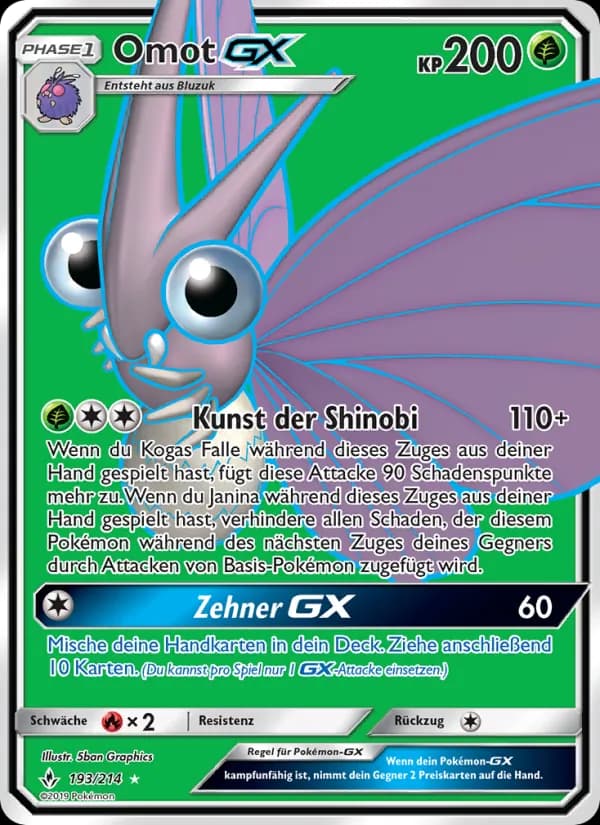 Omot GX card in German