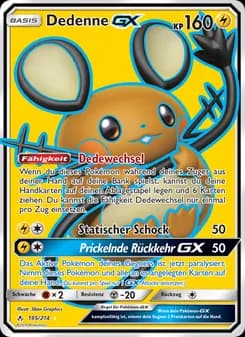 Dedenne GX card in German