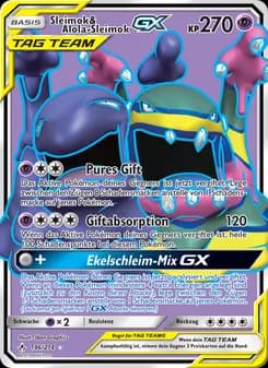 Sleimok & Alola-Sleimok GX card in German