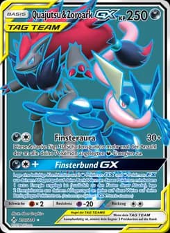 Quajutsu & Zoroark GX card in German