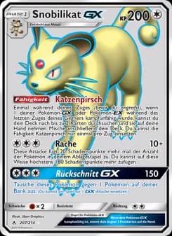Snobilikat GX card in German