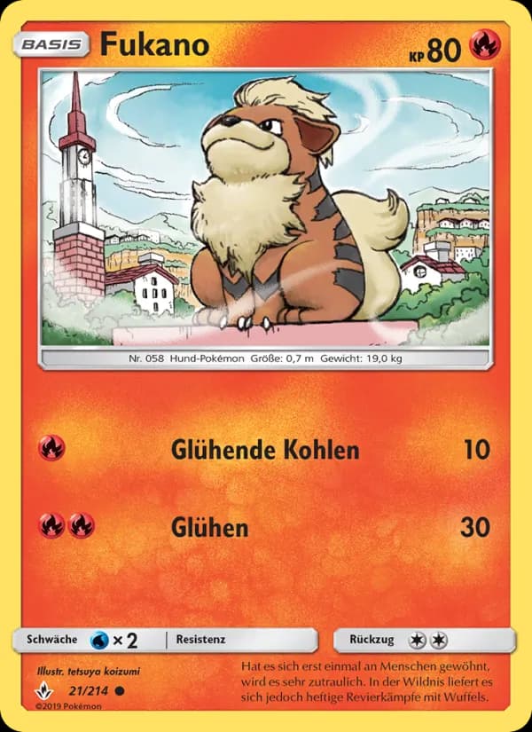 Fukano card in German