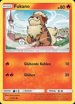 Fukano card in German