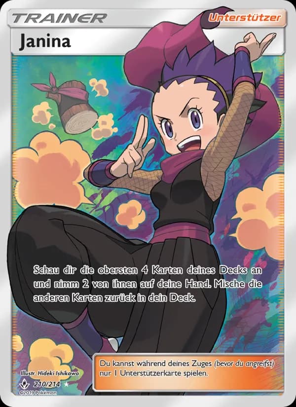 Janina card in German