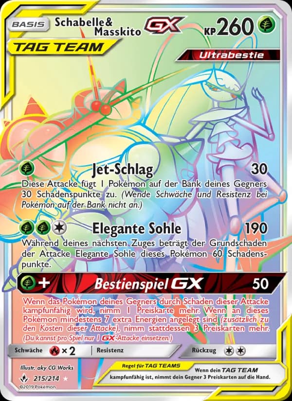 Schabelle & Masskito GX card in German