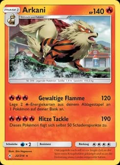 Arkani card in German