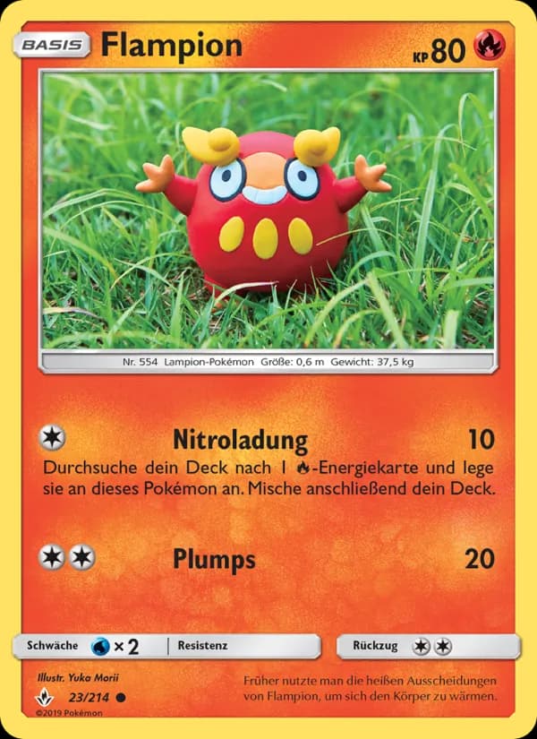 Flampion card in German