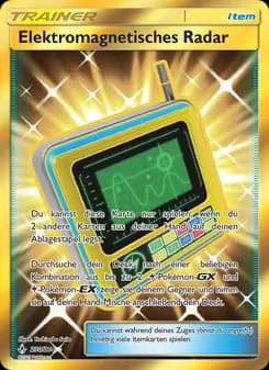 Elektromagnetisches Radar card in German