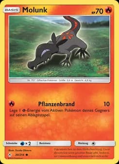 Molunk card in German
