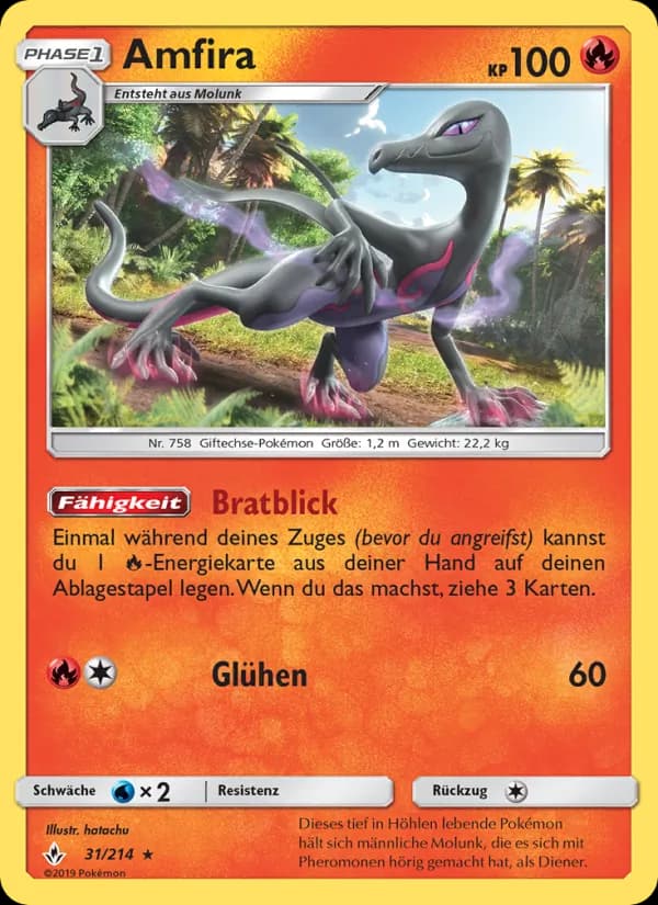 Amfira card in German
