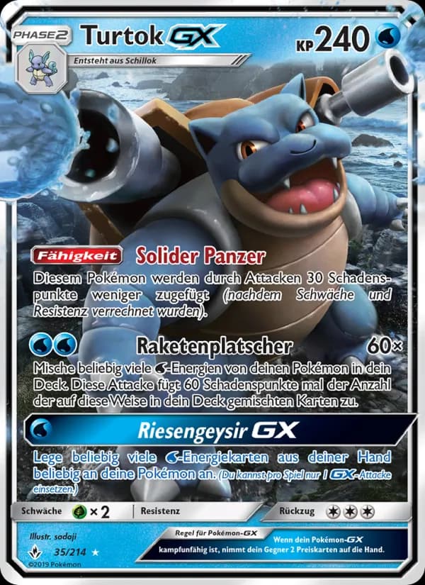 Turtok GX card in German
