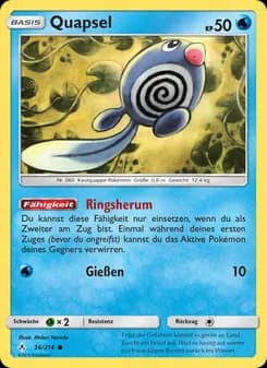 Quapsel card in German