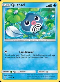 Quapsel card in German
