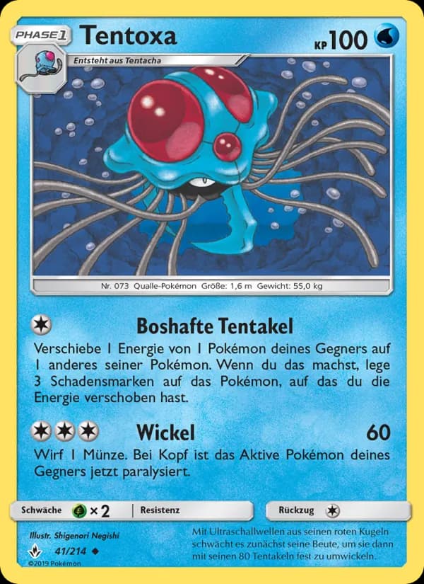 Tentoxa card in German