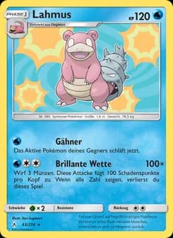 Lahmus card in German