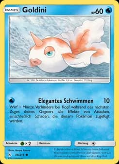Goldini card in German