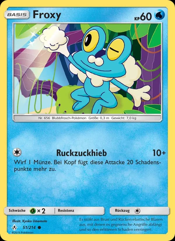 Froxy card in German
