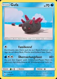 Gufa card in German