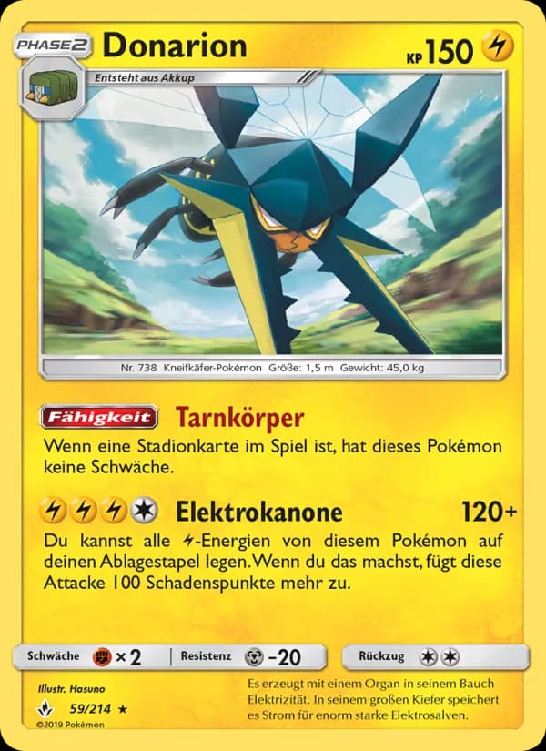 Donarion card in German