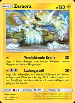 Zeraora card in German