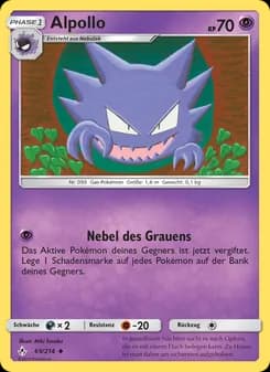 Alpollo card in German