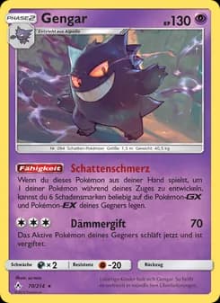 Gengar card in German