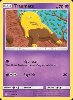 Traumato card in German