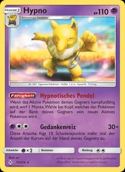 Hypno card in German