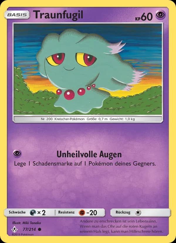 Traunfugil card in German