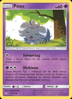 Psiau card in German