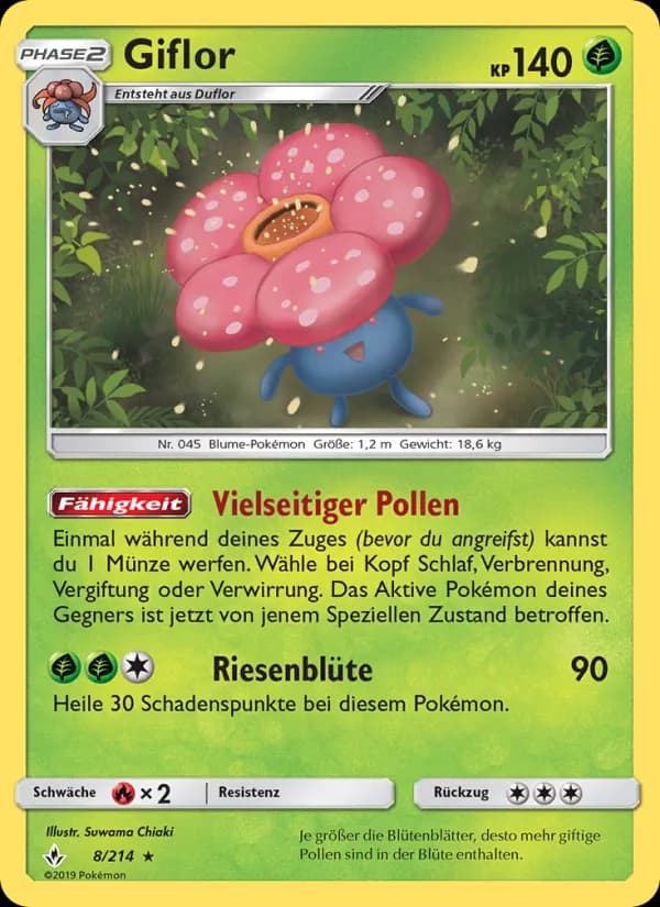 Giflor card in German