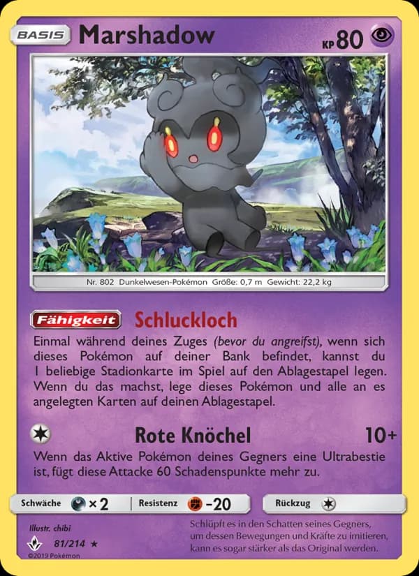 Marshadow card in German