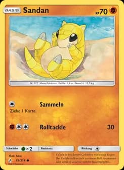 Sandan card in German