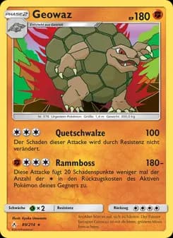 Geowaz card in German